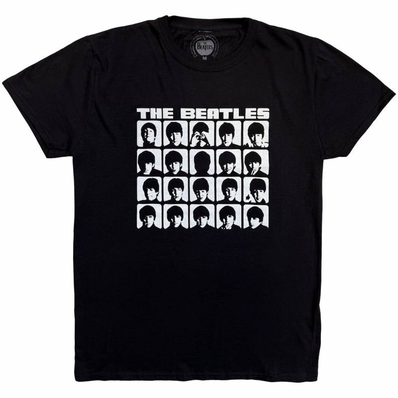 【予約商品】THE BEATLES バンドTシャツ ユニセックス: Hard Days Night Faces Mono (Black)