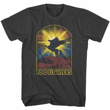 【予約商品】FOO FIGHTERS バンドTシャツ ユニセックス: Pegasus (Black) - BLACK