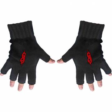 【予約商品】SLIPKNOT Unisex Fingerless Gloves: Tribal S - BLACK