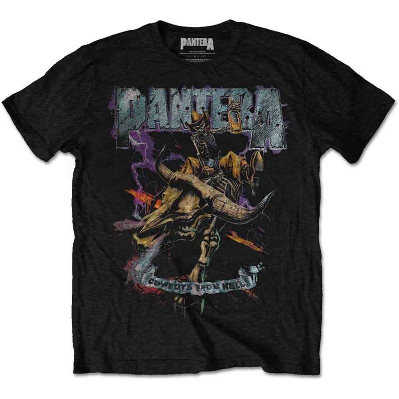 【予約商品】PANTERA バンドTシャツ ユニセックス: Vintage Rider (Black)
