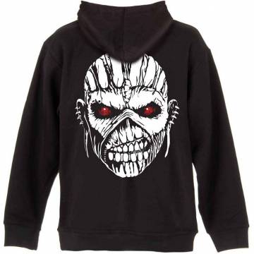 【予約商品】IRON MAIDEN Unisex Zipped Hoodie: Eddie Axe (Back Print)