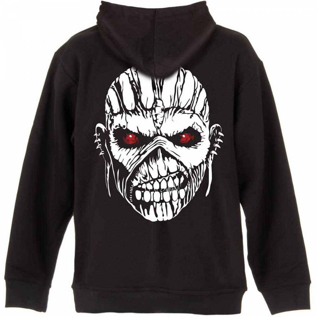 【予約商品】IRON MAIDEN Unisex Zipped Hoodie: Eddie Axe (Back Print)
