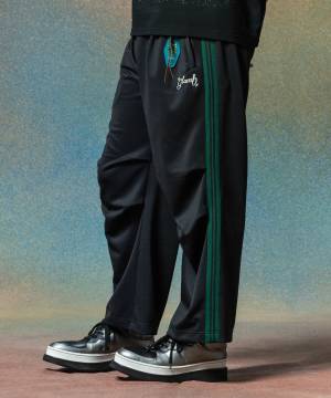【予約商品】glamb(グラム)GB0225/TG07 : TIME TRAVELER Jersey Pants (GEAR 007) / タイムトラベラージャージパンツ - Black