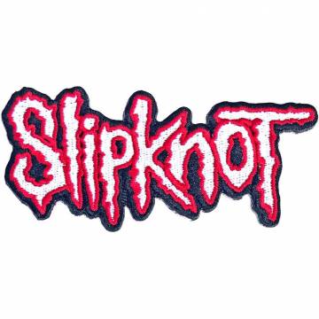 【予約商品】SLIPKNOT Woven Patch: Cut-Out Logo Red Border (Standard)