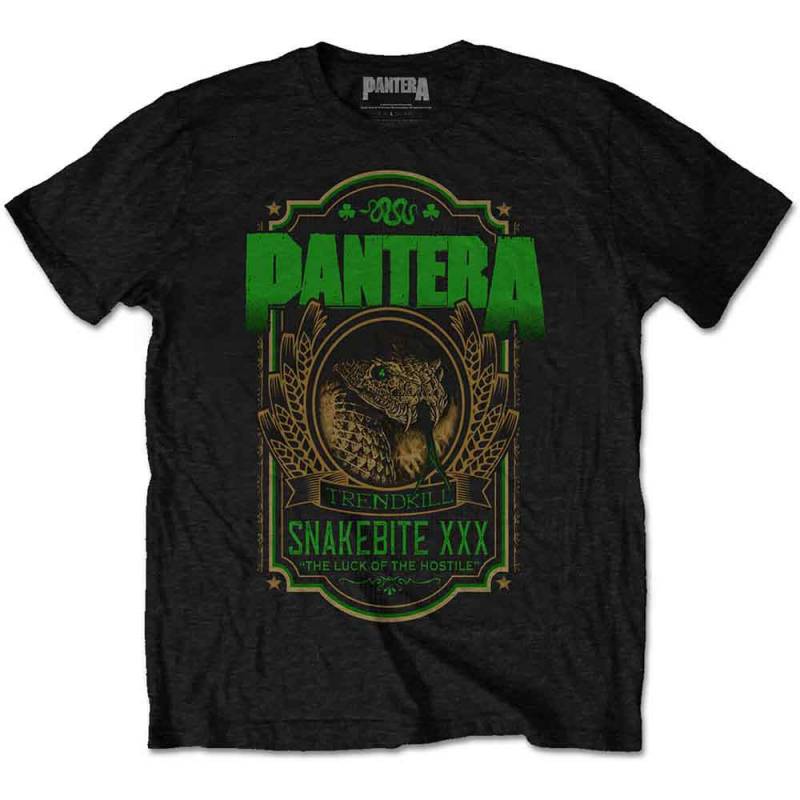 【予約商品】PANTERA バンドTシャツ ユニセックス: Snakebite XXX Label (Black)