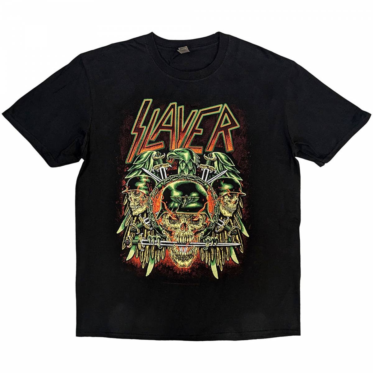 【予約商品】SLAYER バンドTシャツ ユニセックス: Prey with Background (Black) - BLACK