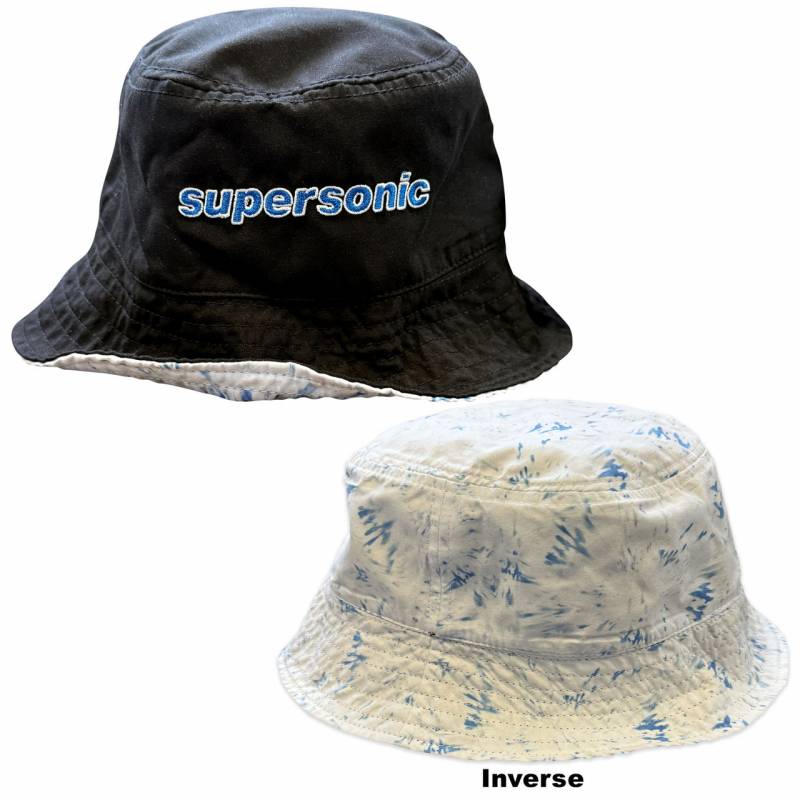 【予約商品】OASIS Unisex Bucket Hat: Supersonic / Tie Dye Reversible (Black) (Ex-Tour)