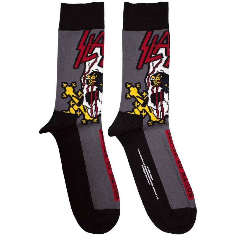 【予約商品】SLAYER Unisex Ankle Socks: South Of Heaven Colour (Charcoal Grey) (UK Size 7 - 11)