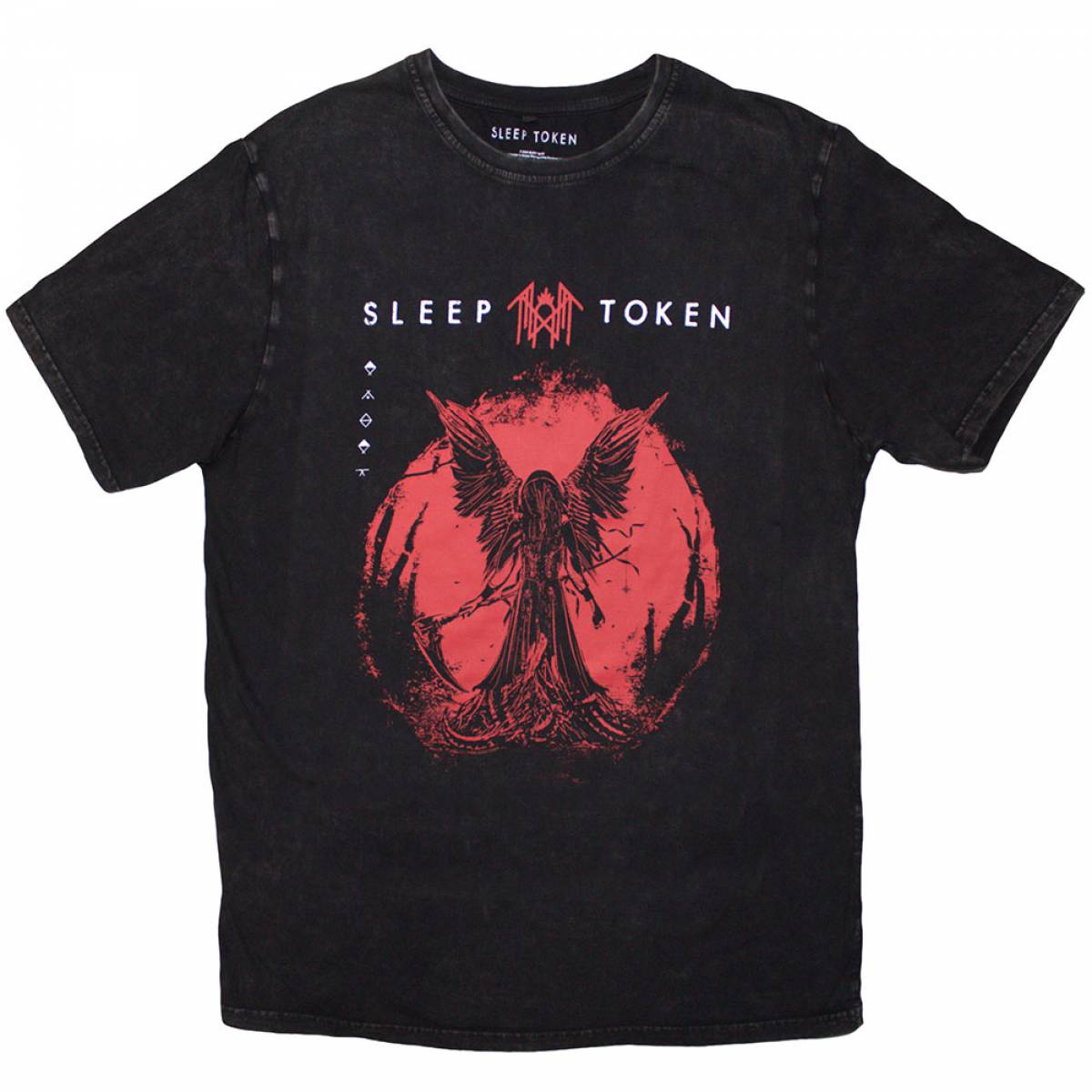 【予約商品】SLEEP TOKEN Unisex Stone Wash バンドTシャツ: Take Me Back To Eden (Black) - BLACK