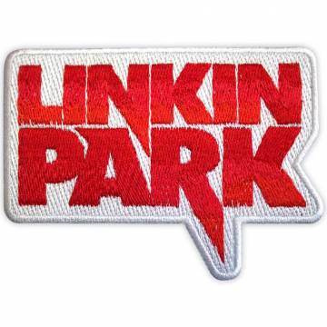 【予約商品】LINKIN PARK Standard Patch: Red Logo (White) - WHITE