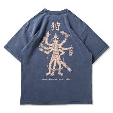 【予約商品】PUNK DRUNKERS (パンクドランカーズ)【予約・6月入荷】狩TEE - NAVY