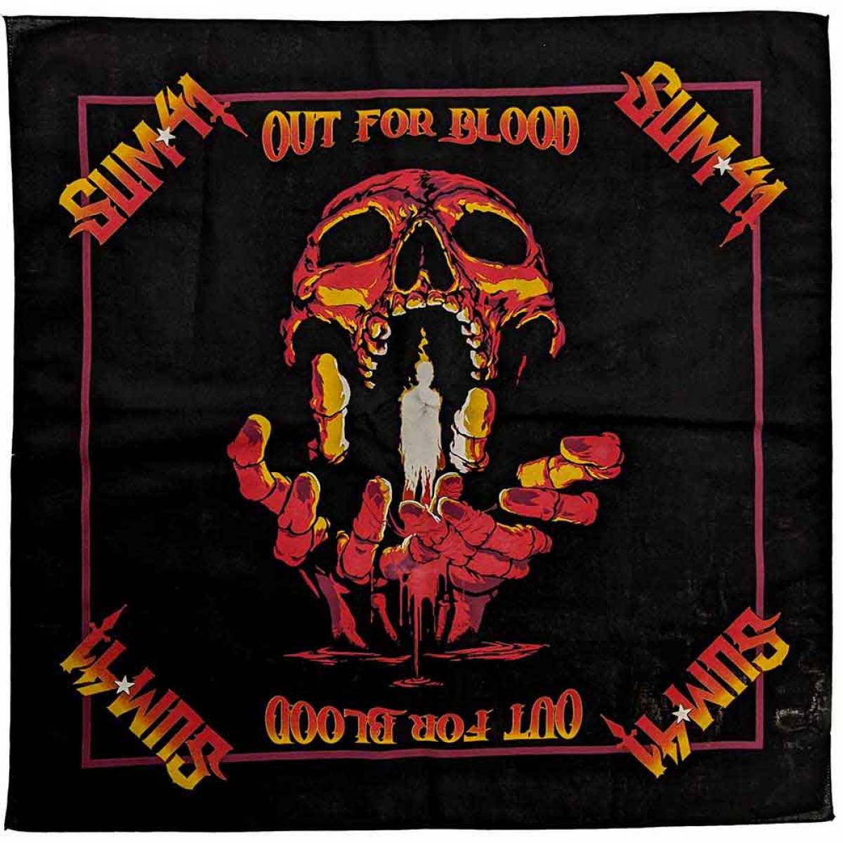 【予約商品】SUM 41 Unisex Bandana: Out For Blood (Ex-Tour & Back Print)