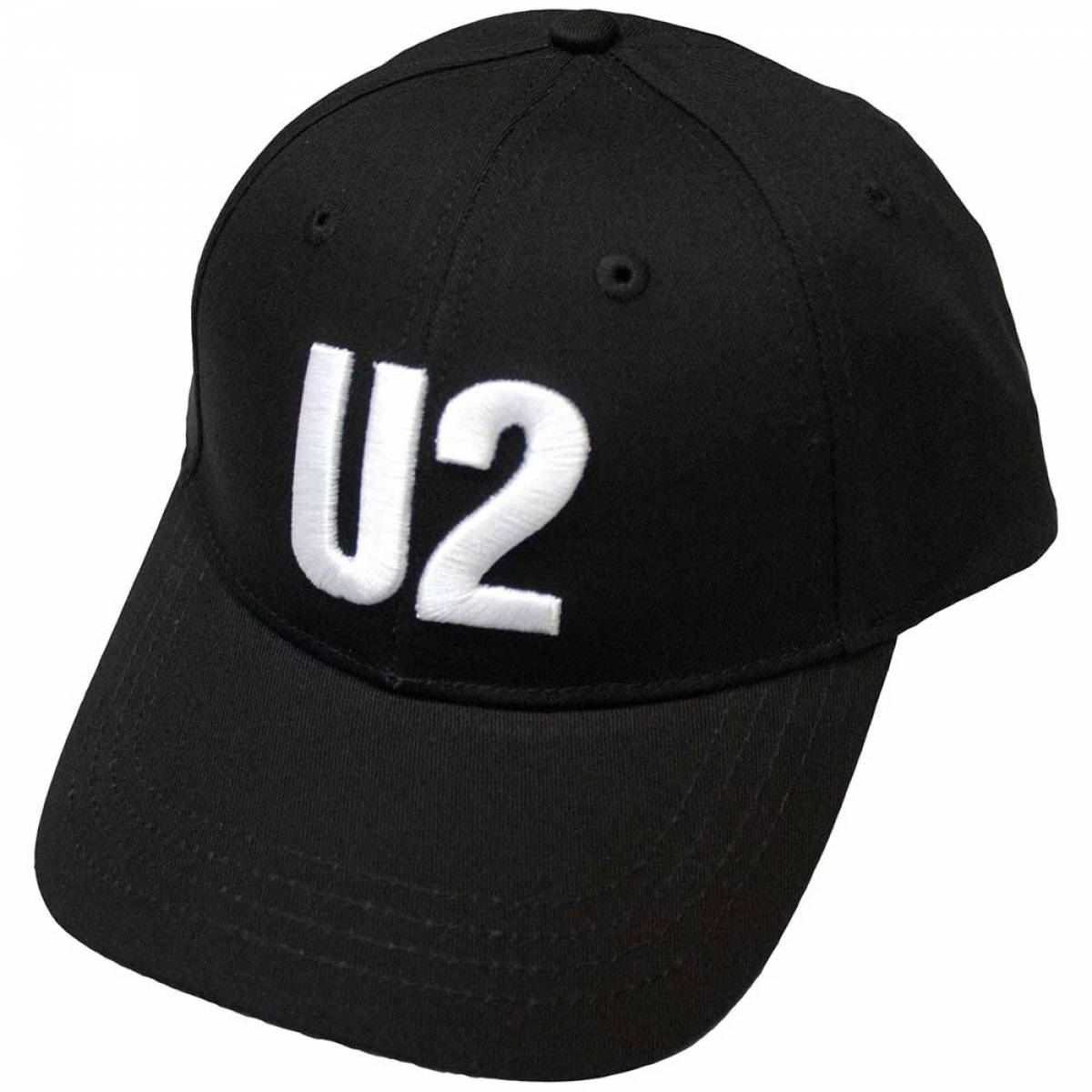 【予約商品】U2 Unisex Baseball Cap: White Logo (Black) - BLACK