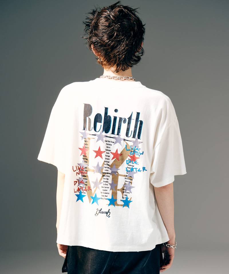 【予約商品】glamb(グラム)Barbed Wire T-Shirt / バーブドワイヤーTシャツ - White