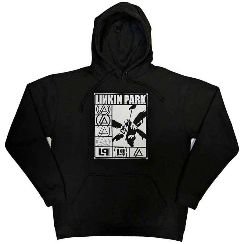 【予約商品】LINKIN PARK Unisex Pullover Hoodie: Logos Rectangle (Black)