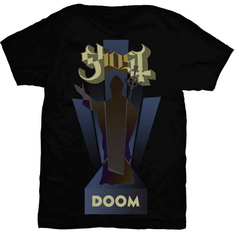 【予約商品】GHOST バンドTシャツ ユニセックス: Doom (Black)