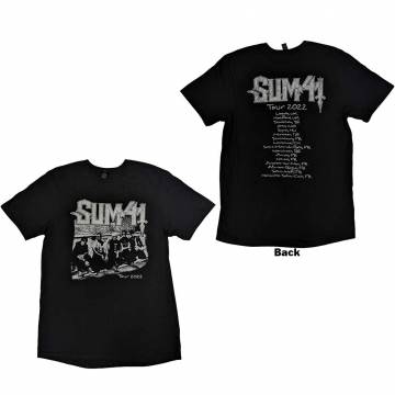 【予約商品】SUM 41 ユニセックスTシャツ: Band Photo European Tour 2022 (Back Print & Ex-Tour)
