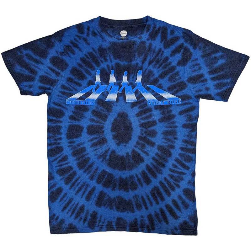 【予約商品】THE BEATLES バンドTシャツ ユニセックス: Abbey Road Crossing Gradient (Blue) (Wash Collection)