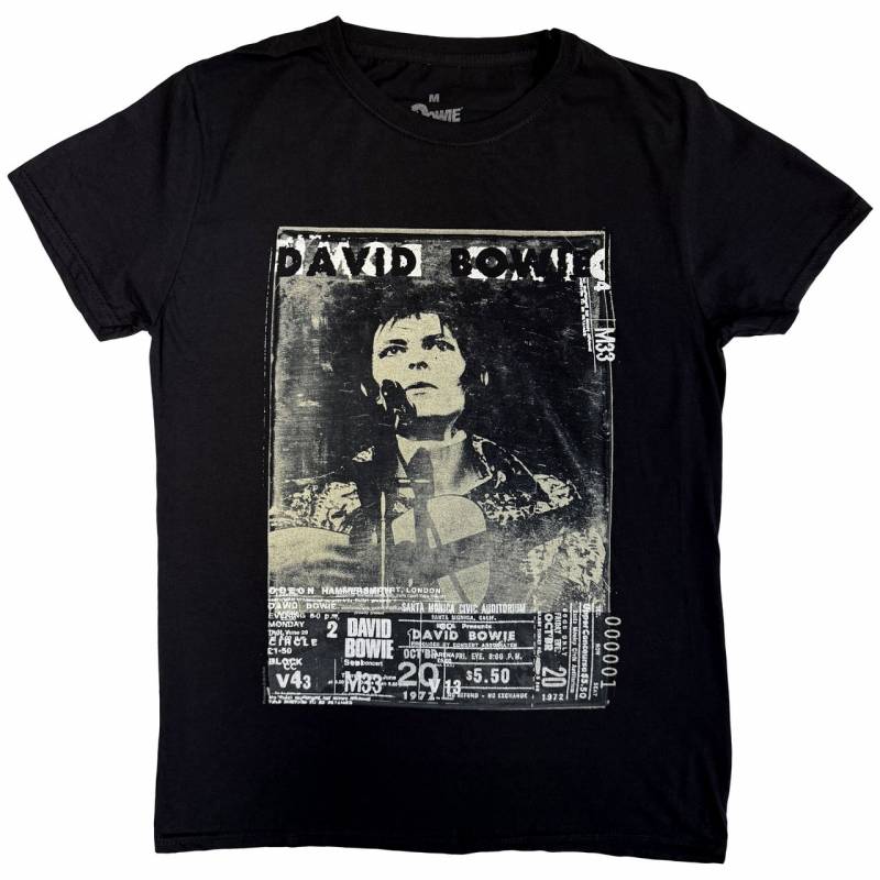 【予約商品】DAVID BOWIE バンドTシャツ ユニセックス: Ziggy (Black)