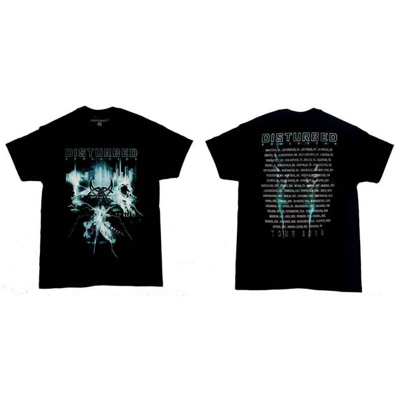 【予約商品】DISTURBED バンドTシャツ ユニセックス: Apocalypse Date back (Black) (Back Print & Ex-Tour)