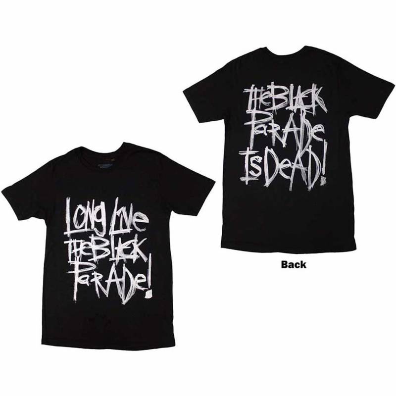 【予約商品】MY CHEMICAL ROMANCE バンドTシャツ ユニセックス: Long Live The Black Parade (Black) (Back Print)