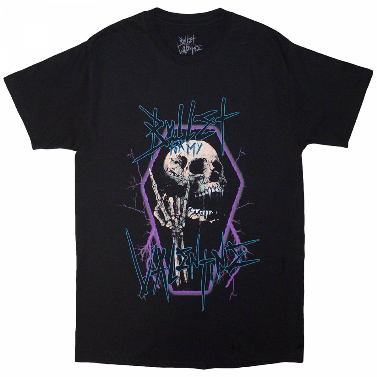 【予約商品】BULLET FOR MY VALENTINE バンドTシャツ ユニセックス: Thrash Skull (Black) - BLACK