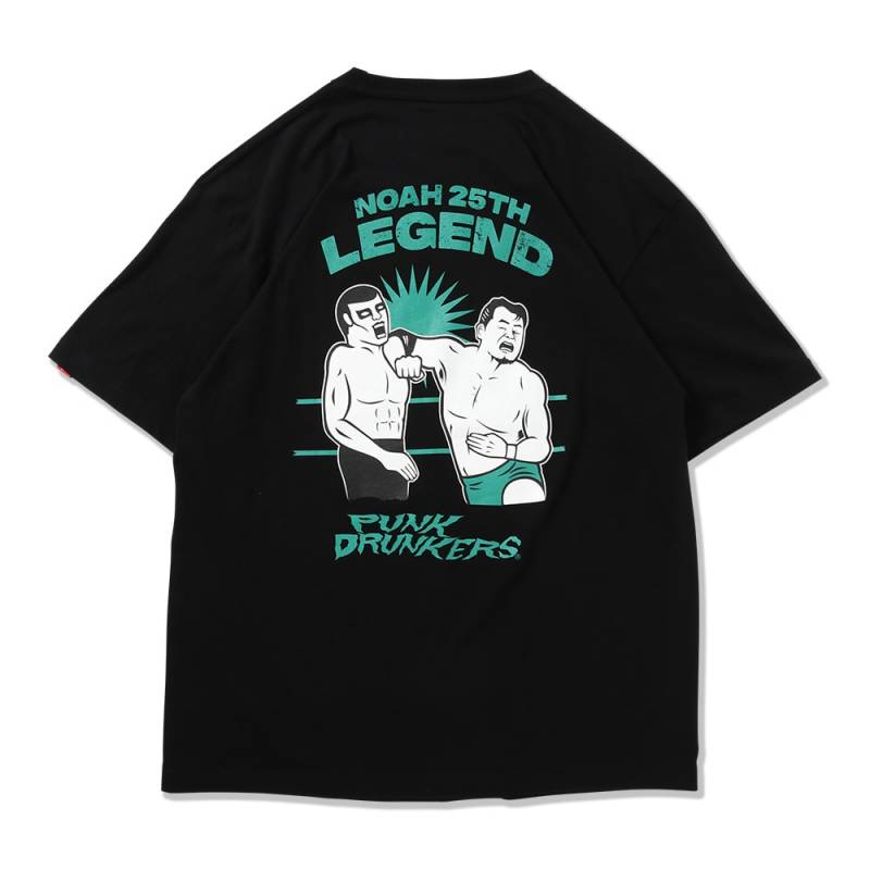 【予約商品】PUNK DRUNKERS (パンク・ドランカーズ) ［PDSxNOAH］三沢vsあいつTEE - BLACK