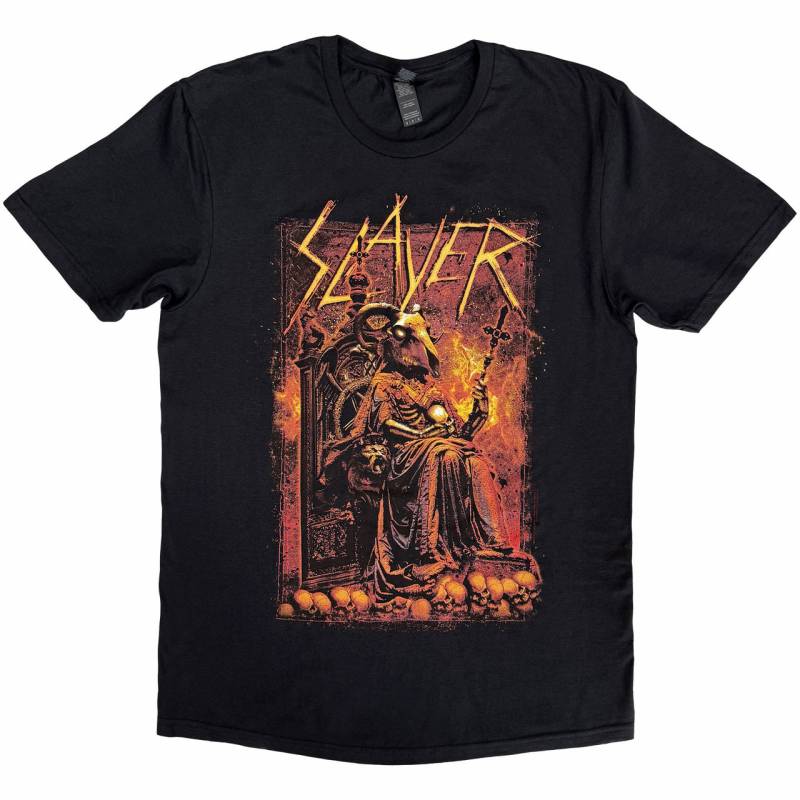 【予約商品】SLAYER バンドTシャツ ユニセックス: Goat Skull (Black)