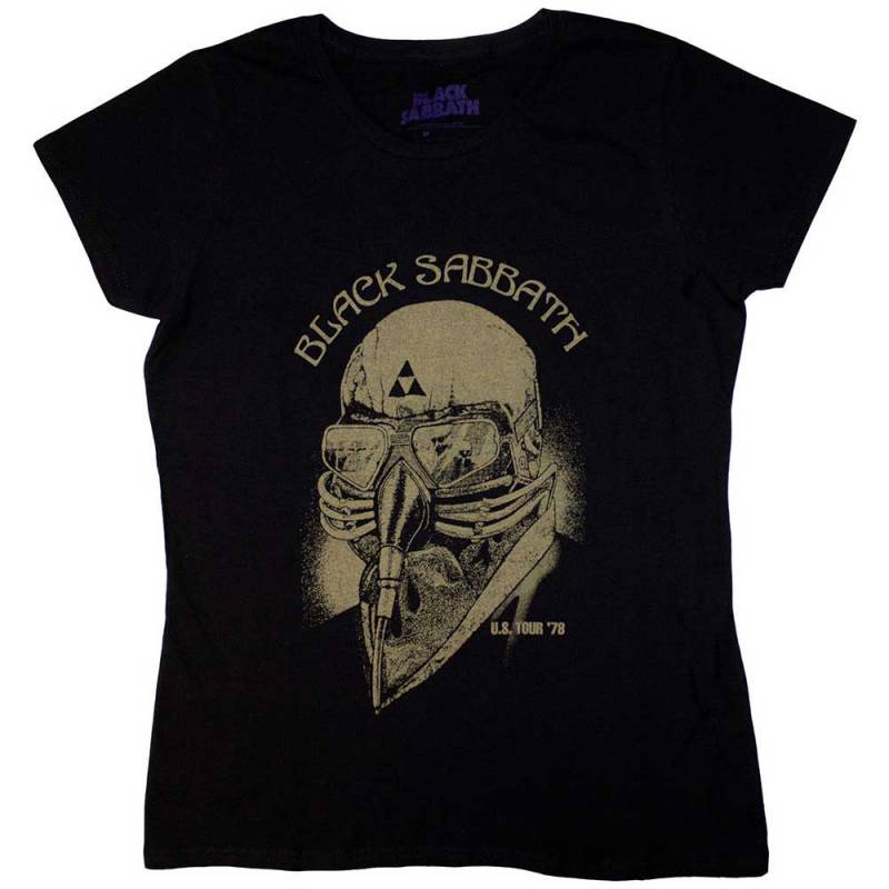 【予約商品】BLACK SABBATH バンドTシャツ ユニセックス: US Tour 1978 Avengers (Black)