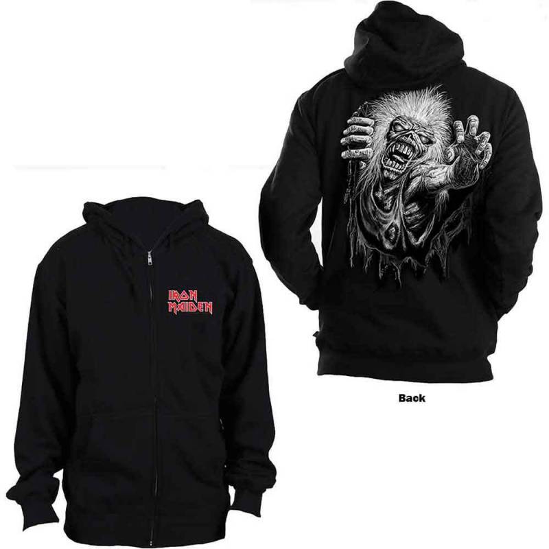【予約商品】IRON MAIDEN Unisex Zipped Hoodie: No Prayer (Black) (Back Print)