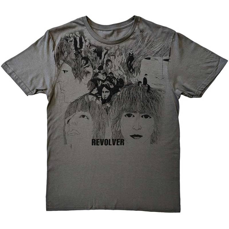 【予約商品】THE BEATLES バンドTシャツ ユニセックス: Revolver (Charcoal Grey)
