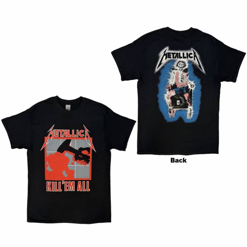 【予約商品】METALLICA バンドTシャツ ユニセックス: Kill 'Em All (Black) (Back Print)