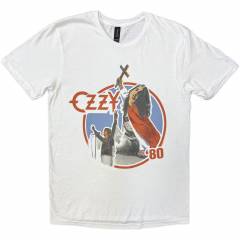 【予約商品】OZZY OSBOURNE バンドTシャツ ユニセックス: Blizzard of Ozz '80 (White)