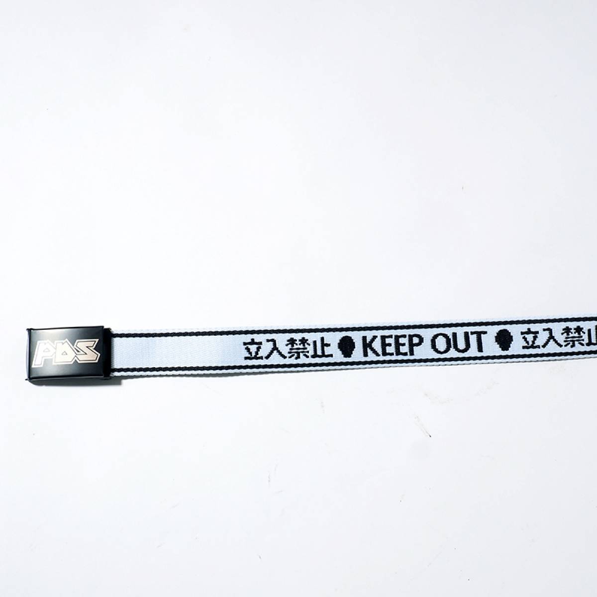 PUNK DRUNKERS 立ち入り禁止ガチャベルト - WHITE/BLACK PUNK DRUNKERS 立ち入り禁止ガチャベルト - WHITE/BLACK
