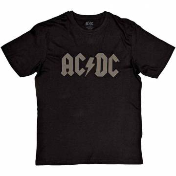 【予約商品】AC/DC バンドTシャツ ユニセックス: Logo (Black) (Hi-Build) - BLACK
