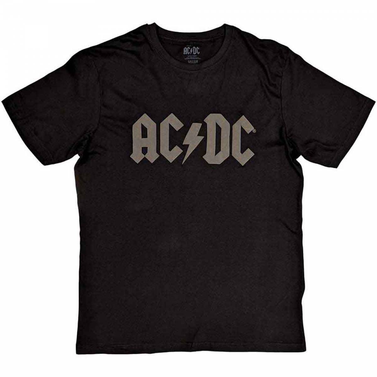 【予約商品】AC/DC バンドTシャツ ユニセックス: Logo (Black) (Hi-Build) - BLACK