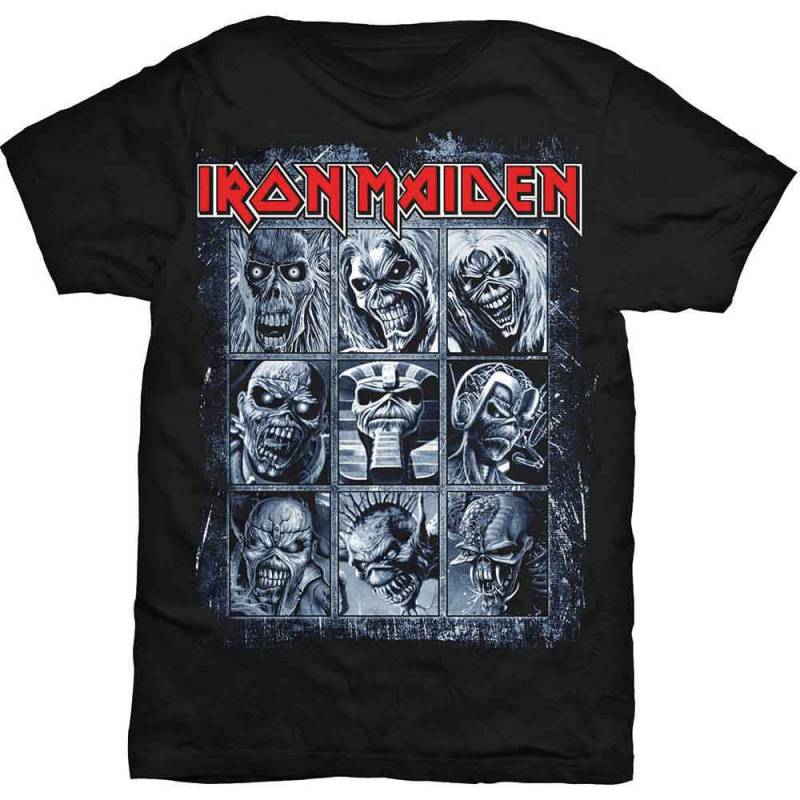 【予約商品】IRON MAIDEN バンドTシャツ ユニセックス: Nine Eddies (Black)