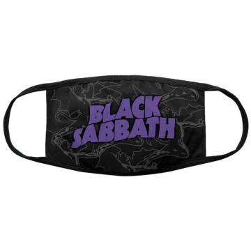 【予約商品】BLACK SABBATH Face Mask: Distressed - BLACK