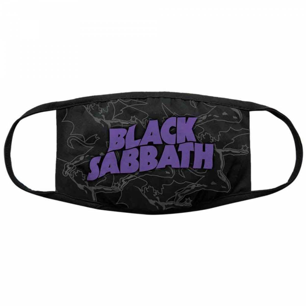 【予約商品】BLACK SABBATH Face Mask: Distressed - BLACK
