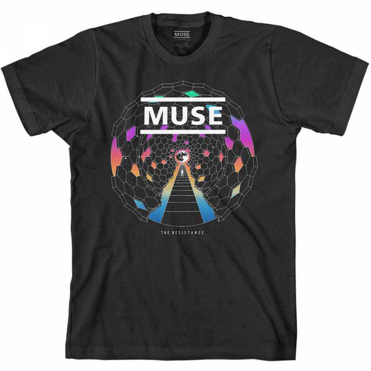 【予約商品】MUSE バンドTシャツ ユニセックス: Resistance Moon (Black) - BLACK