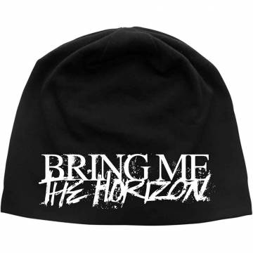 【予約商品】BRING ME THE HORIZON Unisex Beanie Hat: Horror Logo (Black) - BLACK