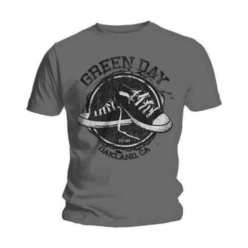 【予約商品】GREEN DAY バンドTシャツ ユニセックス: Converse (Grey)