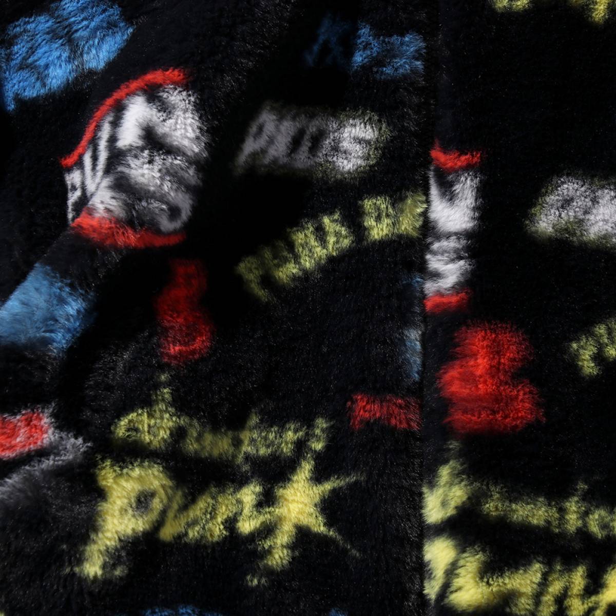 PUNK DRUNKERS (パンクドランカーズ)PDSロゴ総柄ファーJKT PUNK DRUNKERS (パンクドランカーズ)PDSロゴ総柄ファーJKT