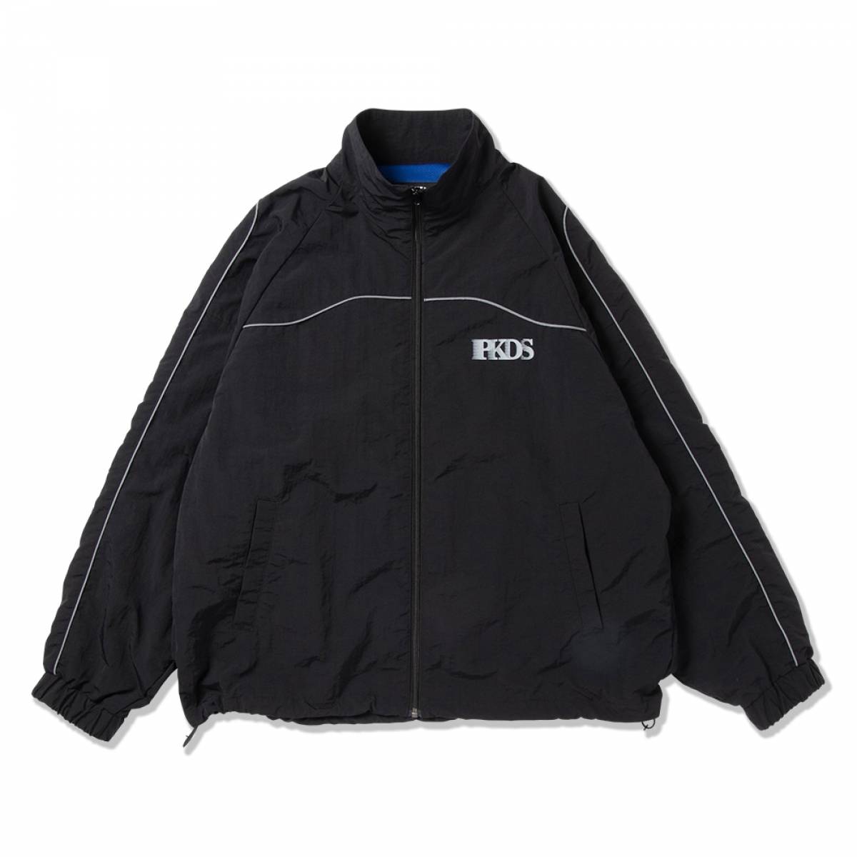 【予約商品】PUNK DRUNKERS (パンクドランカーズ) パイピングナイロンJKT - BLACK