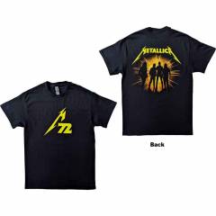 【予約商品】METALLICA バンドTシャツ ユニセックス: 72 Seasons Strobes Photo (Black) (Back Print)