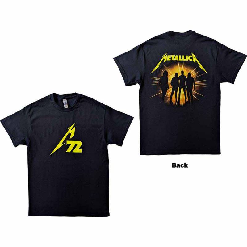 【予約商品】METALLICA バンドTシャツ ユニセックス: 72 Seasons Strobes Photo (Black) (Back Print)
