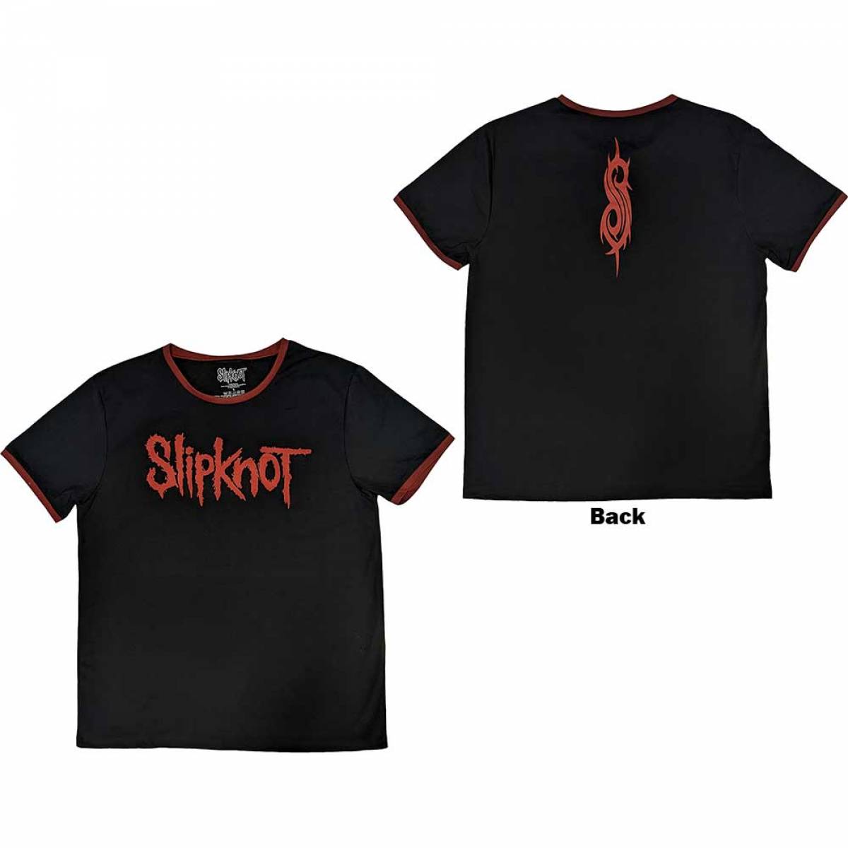 【予約商品】SLIPKNOT Unisex Ringer Tシャツ: Logo (Back Print)