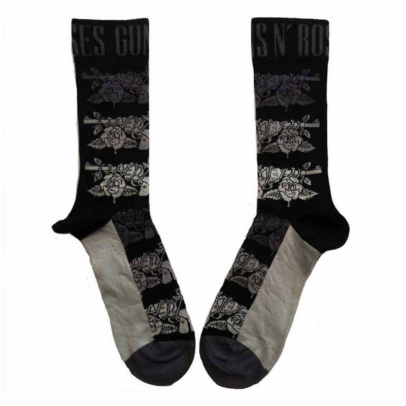 【予約商品】GUNS N' ROSES Unisex Ankle Socks: Monochrome Pistols (Black) (UK Size 7 - 11)