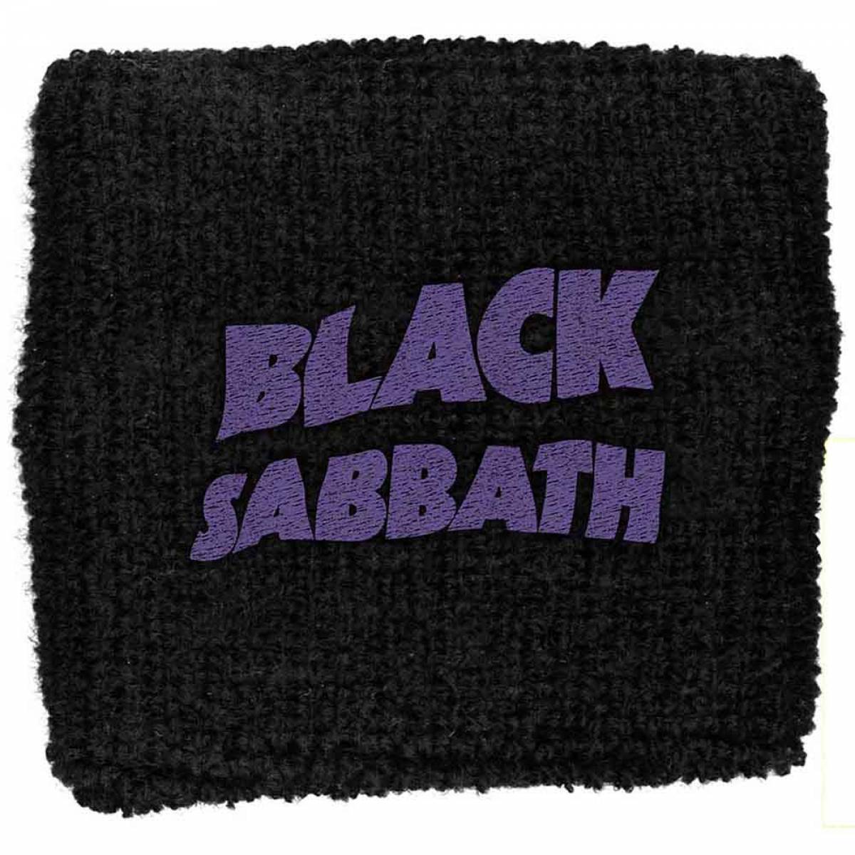 BLACK SABBATH Embroidered Wristband: Purple Wavy Logo (Retail Pack)