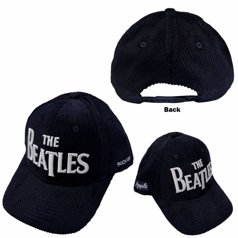 【予約商品】THE BEATLES Unisex Baseball Cap: Drop T Logo & Apple Corduroy (Navy Blue)
